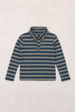 Misha & Puff LS Polo ~ Marine Blue Sgraffito