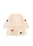 Konges Voila Lou Terry Sweat Dress ~ Multi Heart