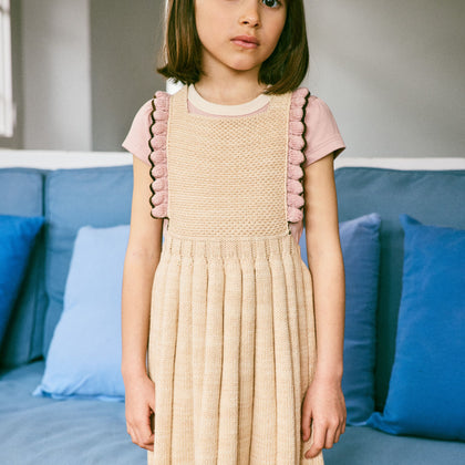 Misha & Puff Louisa Pinafore ~ Bisque