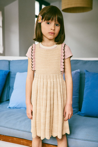 Misha & Puff Louisa Pinafore ~ Bisque