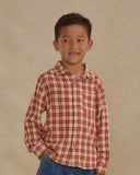 Rylee + Cru LS Collared Shirt ~ Red Plaid