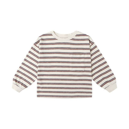 Rylee & Cru Relaxed Long Sleeve Tee ~ Vintage Stripe