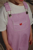 Konges Rosie H-W Lettre Overalls GOTS ~ Stripe Lupino