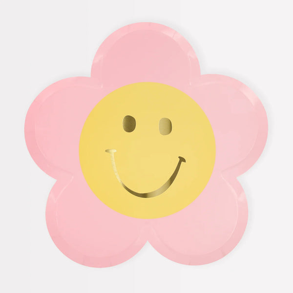 Meri Meri Happy Face Flower Plates