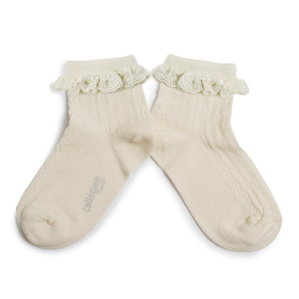 Collegien Marie Antoinette Ankle Socks - Cream