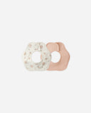 Quincy Mae Flower Bib ~ Dahlia, Mauve
