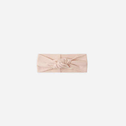 Quincy Mae Knotted Headband ~ Melon Micro Stripe