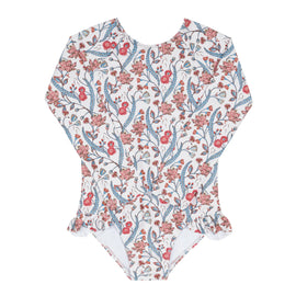 Minnow Girls Mercado Bloom Rashguard One Piece