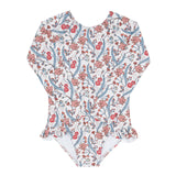 Minnow Girls Mercado Bloom Rashguard One Piece