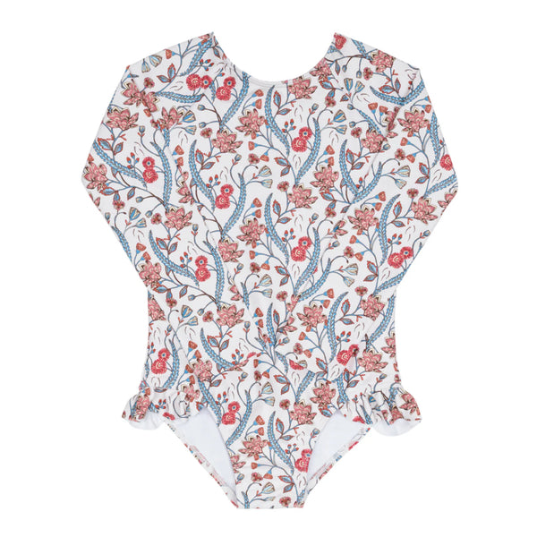 Minnow Girls Mercado Bloom Rashguard One Piece