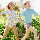 Minnow Girls Mercado Bloom Rashguard One Piece