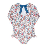 Minnow Girls Mercado Bloom Rashguard One Piece