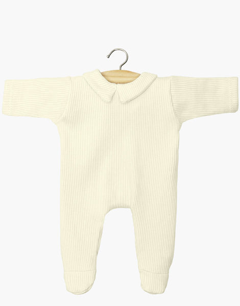 Minikane ~ Corentin Ribbed Sleeper ~ Pastel Yellow