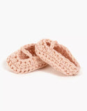 Minikane Crochet Ballerina Slippers ~ Pink