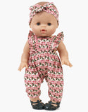 Minikane Baby Girl Doll with Cherry Romper