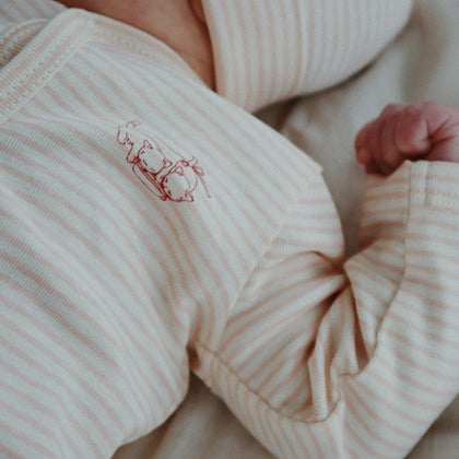 Konges Fio Onesie ~ Tea Stripe Cameo