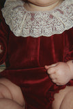 Konges Venola Romper ~ Red Dahlia