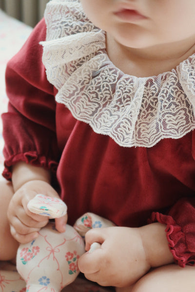 Konges Venola Romper ~ Red Dahlia