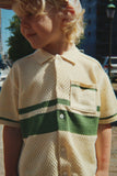 Konges Hai Knit Shirt ~ Banana Creme