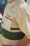 Konges Hai Knit Shirt ~ Banana Creme