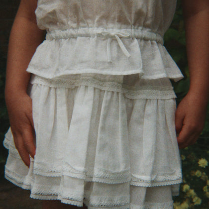 Konges Mora Skirt ~ Optic White