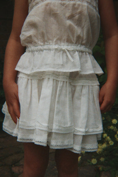 Konges Mora Skirt ~ Optic White