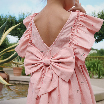 Konges Evia Frill Dress ~ Cherry Coeur