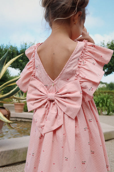 Konges Evia Frill Dress ~ Cherry Coeur