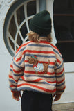 Konges Jody Teddy Jacket ~ Tangerine Stripe