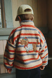 Konges Jody Teddy Jacket ~ Tangerine Stripe