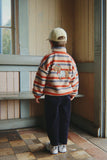 Konges Jody Teddy Jacket ~ Tangerine Stripe