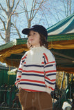 Konges Loupy Half Zip ~ Tangerine Stripe
