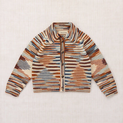Misha & Puff Motley Cardigan ~ Neriage Space Dye