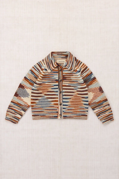 Misha & Puff Motley Cardigan ~ Neriage Space Dye