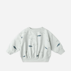 Quincy Mae Relaxed Fleece Sweatshirt~ Narwhals