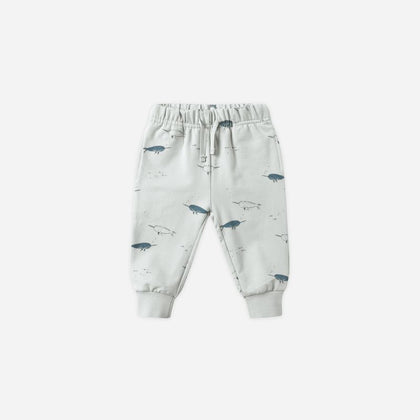 Quincy Mae Relaxed Fleece Sweatpant ~ Narwhals