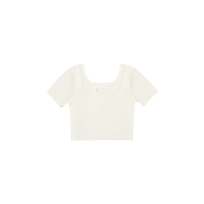 Rylee & Cru Scallop Tee ~ Natural