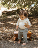 Go Gently Nation Long Sleeve Onesie ~ Natural