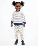 Oso & Me Remy Baby Sweatshirt ~ Navy French Stripe