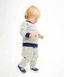 Oso & Me Remy Baby Sweatshirt ~ Navy French Stripe