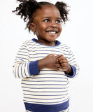 Oso & Me Remy Baby Sweatshirt ~ Navy French Stripe