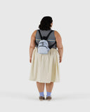 Baggu Mini Nylon Backpack ~ Light Blue Gingham