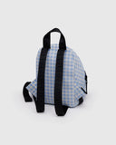 Baggu Mini Nylon Backpack ~ Light Blue Gingham