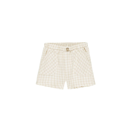 Quincy Mae Utility Short ~ Oat Check