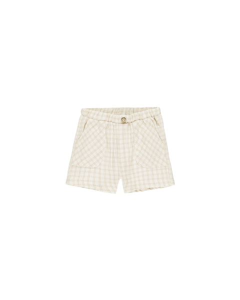 Quincy Mae Utility Short ~ Oat Check