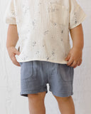 Quincy Mae Utility Short ~ Ocean