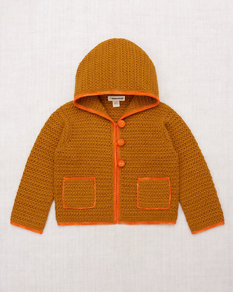 Misha & Puff Good Harbor Hooded Cardigan ~ Marigold