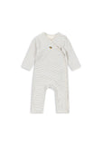 Konges Pointelle Minnie Onesie Set ~ Stripe Bluie