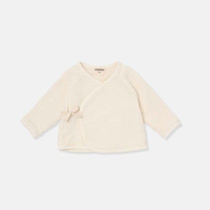 Cozmo Newborn Wrap Top ~ Ivory