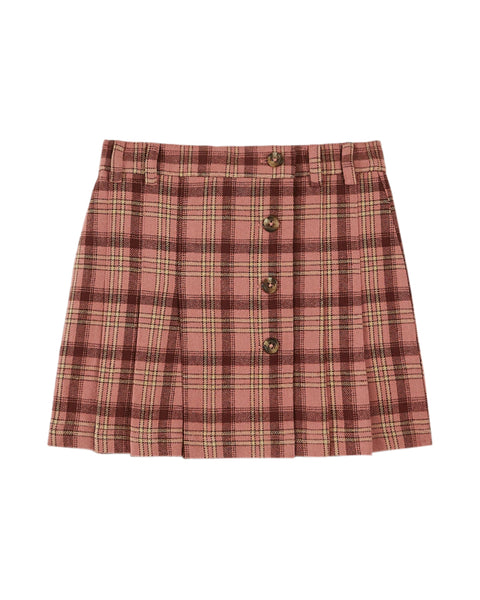 Emile at Ida Plaid Pleated Skirt